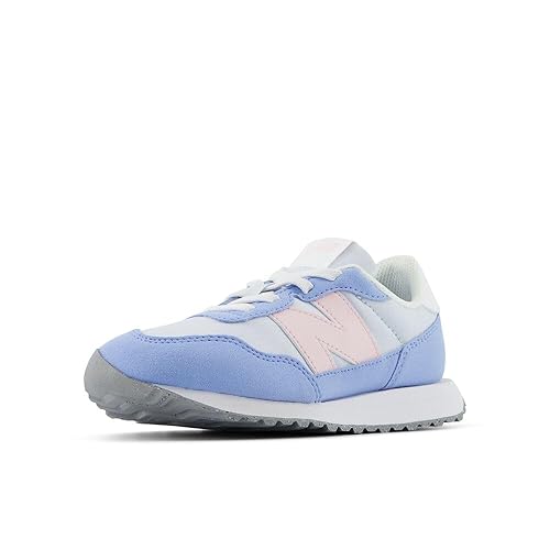 New Balance 237 V1 Bungee Sneaker, Ice Blue/Rose Sugar, 12 Wide US Unisex Little_Kid