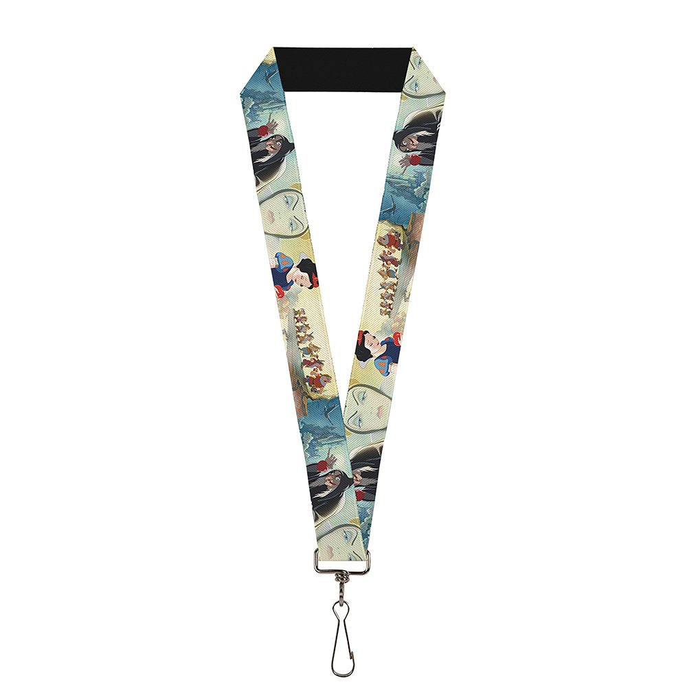 Buckle Down Lanyard-1.0-Snow White/Dwarves/Old Witch/Evil Queen Scen, Multicolor, One size