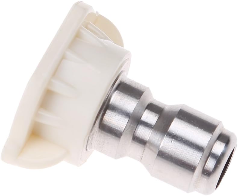 HS Pressure Washer Spray Nozzle Tips 40 Degrees White Metal Nozzle Tip