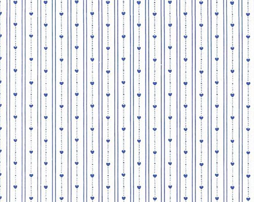 Dollhouse Wallpaper "Bearly Hearts" by K&W