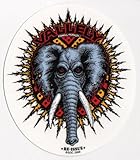 Powell Peralta Skateboard Sticker - Mike Vallely Official Reissue Elephant New