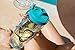 Live Infinitely 32 oz. Infuser Water Bottles - Featuring a Full Length Infusion Rod, Flip Top Lid, Dual Hand Grips (Teal, 32 oz)