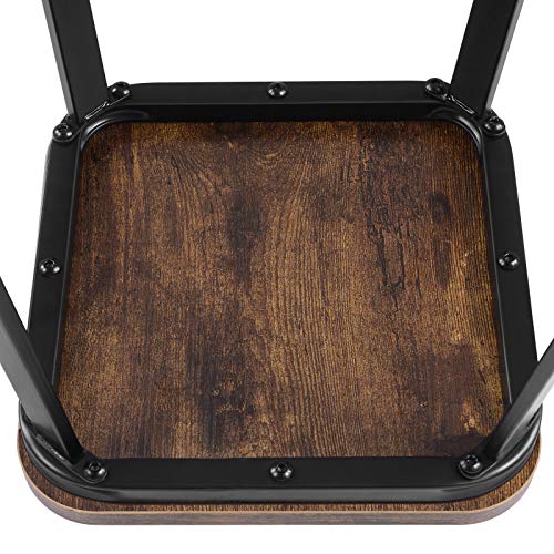 VASAGLE Barhocker, 2er Set, Barstühle, Esszimmerstühle für Kücheninsel, Theke, Bar, mit Fußstütze, Höhe je 71 cm… – Bild 8