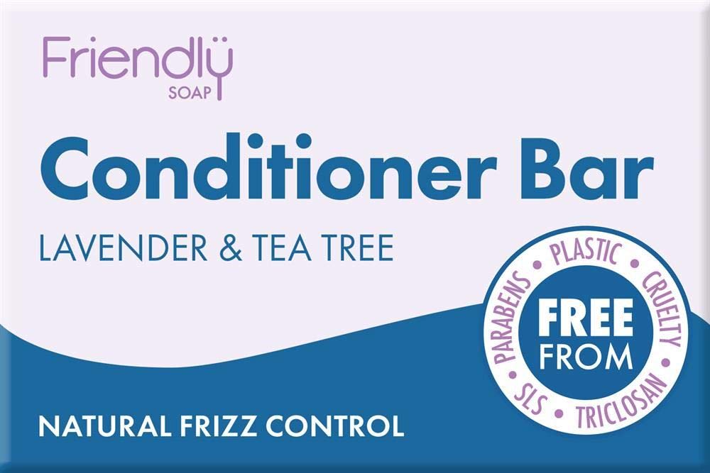 Friendly Soap | Natural Conditioner Bar - Lavender & Tea Tree 95g | 3 x 95g (UK)