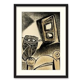 SIGNFORD Black Framed Canvas Wall Art Famous Painting...