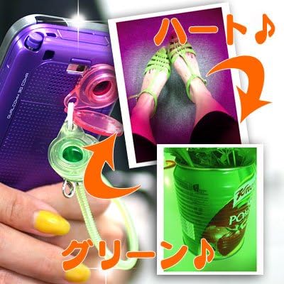 Amazon Kenko カメラ付携帯電話用 おもしろレンズ Loveloveに撮れる ハート型 全面グリーンのペア Mpl Pg ケンコー Kenko スマートフォン用カメラレンズ