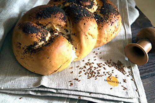 Professional Bakers Couche Pure Flax Linen 100% Bake Ware Canvas Bread Baguettes loafs Proofing Cloth (26x23) - Thumbnail 6