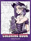 Dark Beauty: Manga girls.: Coloring book for children and adults. (Coloring books by Heiseihi) (Volume 2) by 