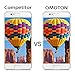 OMOTON Huawei P10 Plus Screen Protector [2 Pack]- [9H Hardness] [Crystal Clear] [Bubble Free] Tempered Glass Screen Protector for Huawei P10 Plus