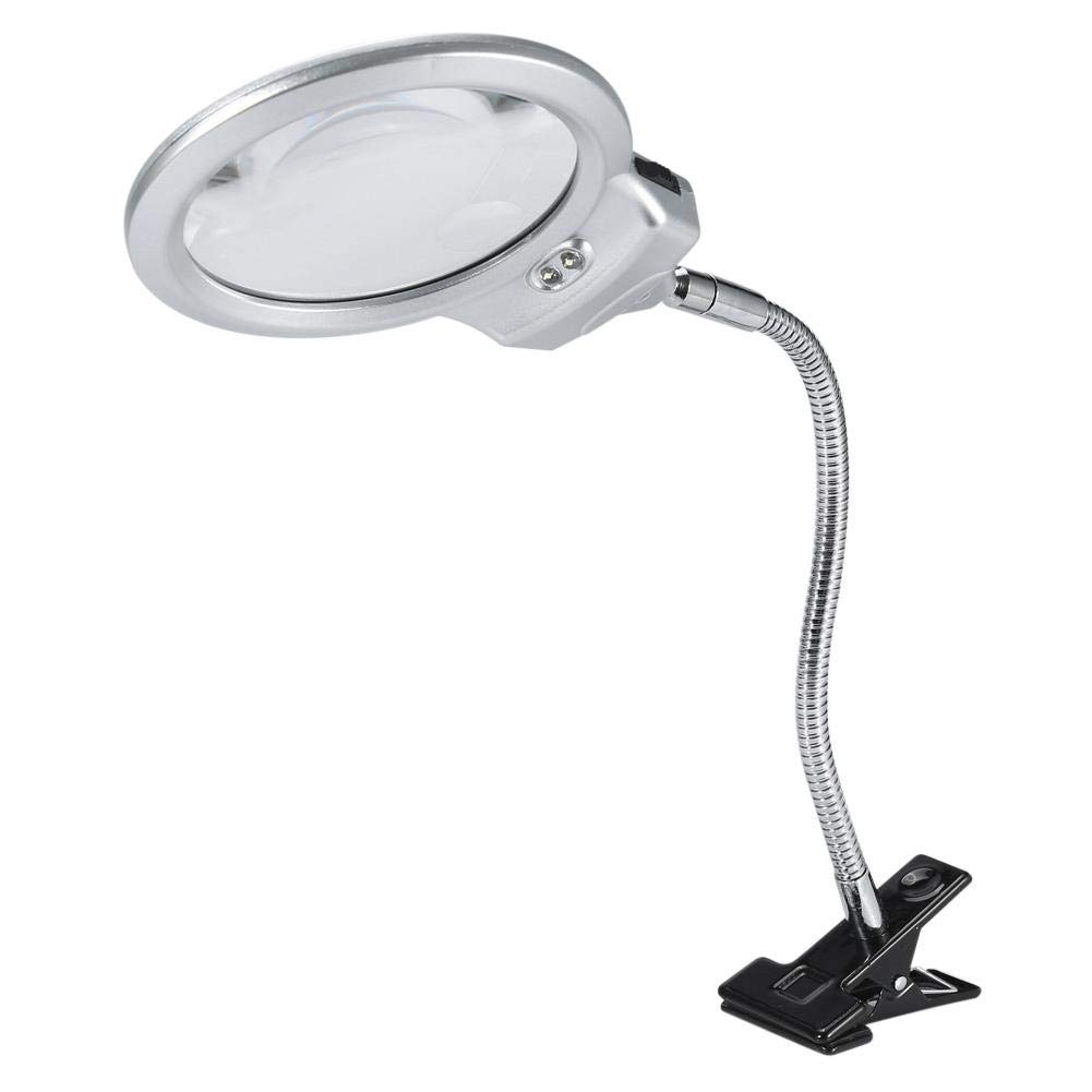 Magnifier Lamp, Clip LED Magnifying Glass Lamp Table Lamp Tattoo Magnifier Lamp For Tattooing,Reading Hobbies,Seniors,Craft,Iewelry, Embroideries