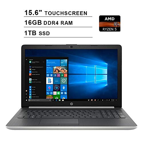 2019 Newest HP Pavilion 15 15.6 Inch Touchscreen FHD Laptop (AMD Quad Core Ryze 5 3500U up to 3.7 GHz, 16GB DDR4 RAM, 1TB SSD, AMD Radeon Vega 8, WiFi, Bluetooth, HDMI, Windows 10 Home, Silver)