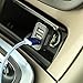 Car Charger,Qisan Cigarette Lighter 3 USB Port 3.4A 17W Output Car Charger for Smart Devices