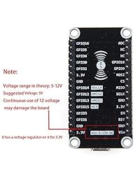 Makerfocus ESP8266 - Módulo ESP-12E NodeMcu LUA WiFi Internet (2 unidades)