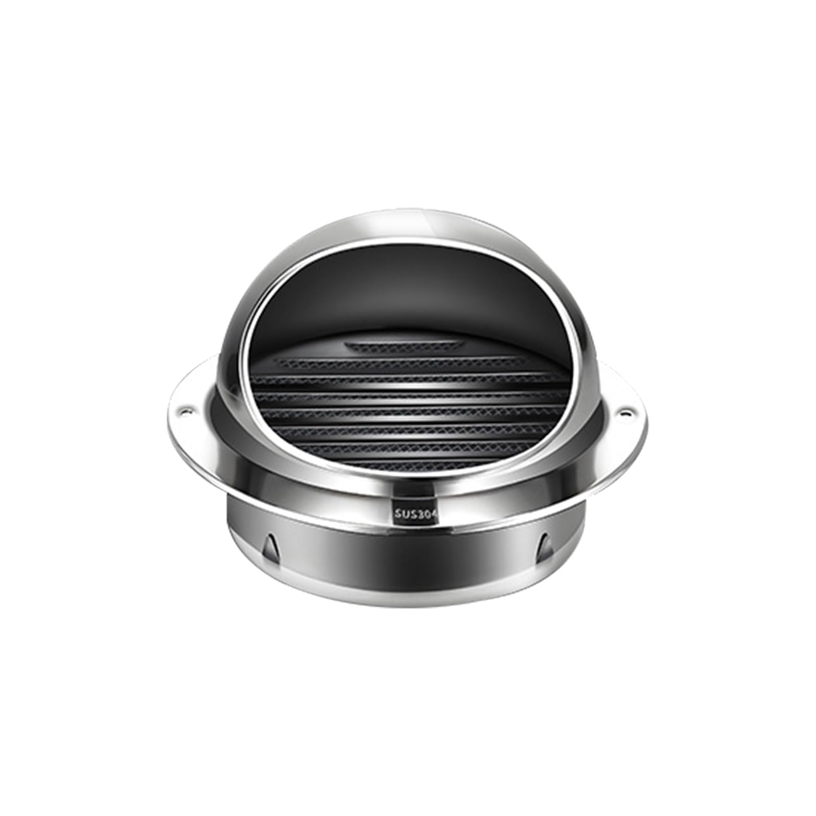 Leliafleury Stainless Steel Air Vent Cover Round Ventilation Grill Cover External Wall Vent Outlet for Home Bathroom Kitchen, 100mm