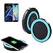 Fast Charging For Samsung Galaxy S7/S7 Edge,Qi-Wireless Power Charger Charging Pad (Blue1)