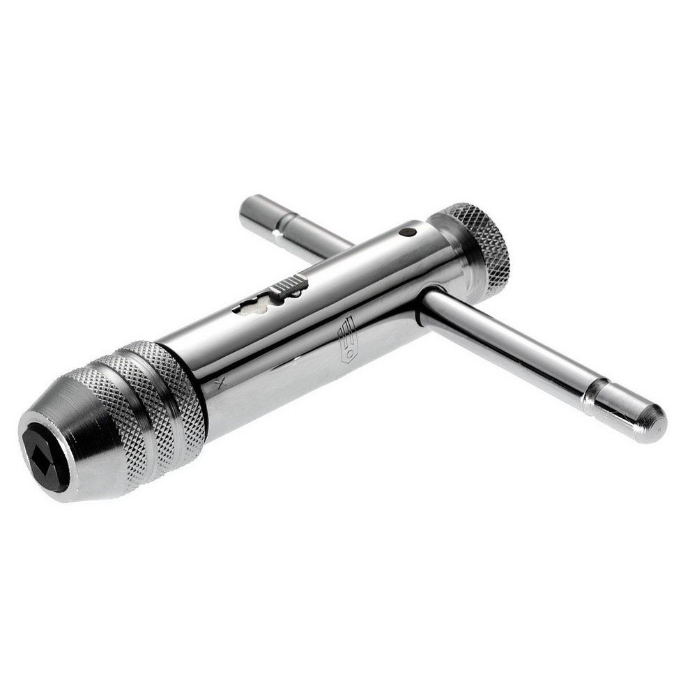 FACOM - Short Ratchet Tool Holder - 830A.5 - Right/Left Ratchet - Locking Position - Polished Chrome Presentation - Robust and Durable Material - Suitable for Professional Use