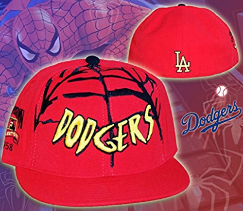 Los Angeles Dodgers Spiderman Fitted Size 8 Cooperstown Collection Hat Cap -