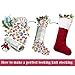 LimBridge Christmas Stockings, 2 Pack 18 inches Large Cable Knit Knitted Faux Fur Cuff, Xmas Rustic Personalized Stocking Decorations for Family Holiday Season Decor, White or Burgundy