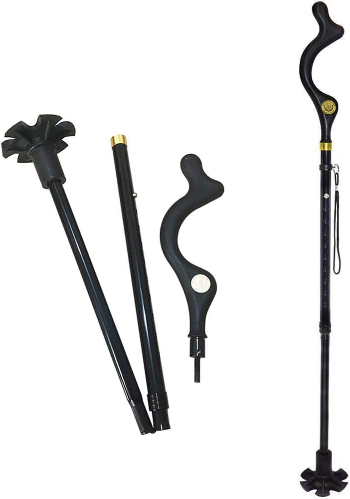 QYHSS Medical Posture Walking Cane, Adjustable 10 Height Adjustment