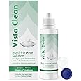 Vista Clean Multi-Purpose Solution for Scleral and Gas Permeable Contact Lenses, 3.4 fl oz, Includes Lens Case