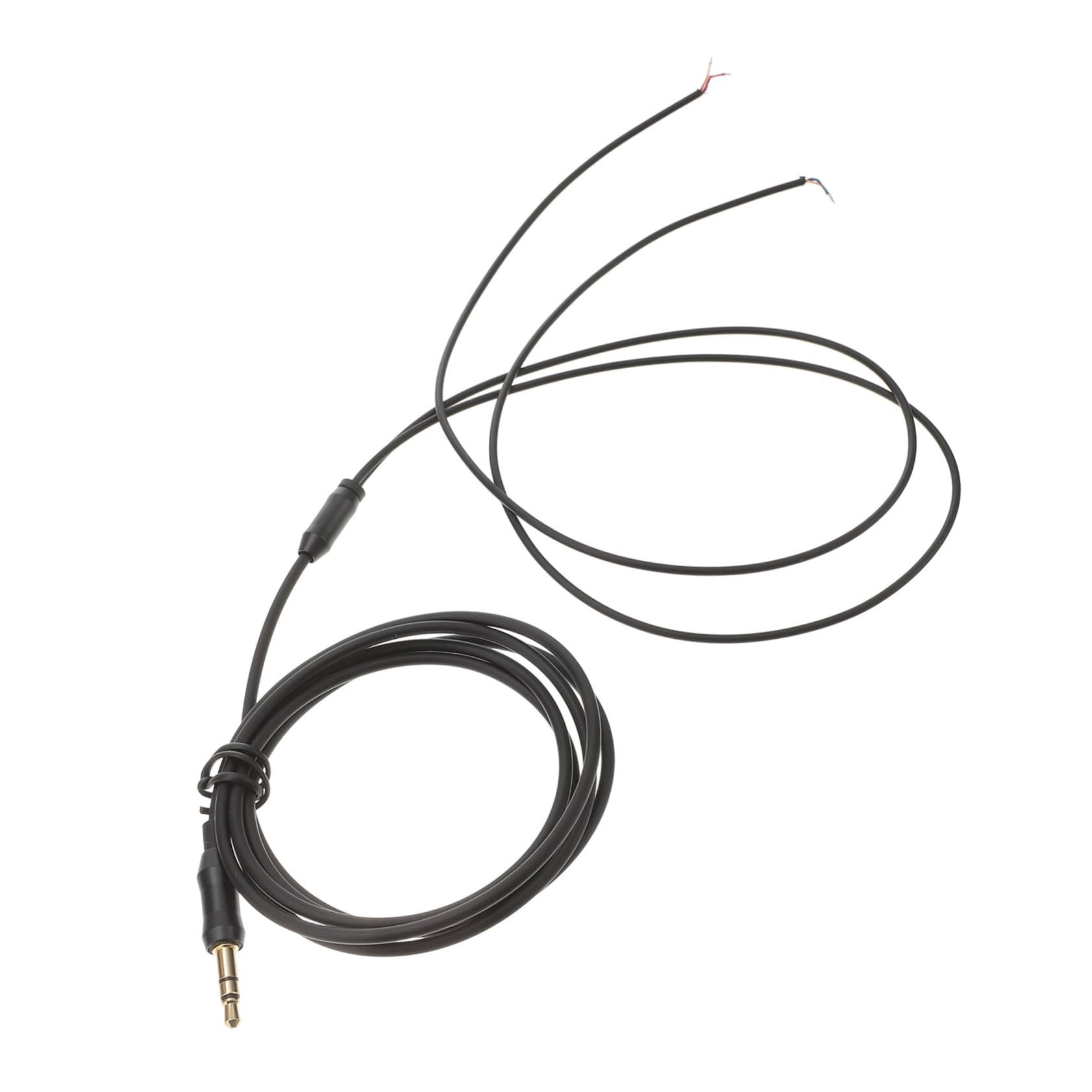 AUTSUPPL 1pc Black Earphone Repair Cable Premium Tpe Oxygen Diy Earphone Accessories and Headphone Replacement and Convenient