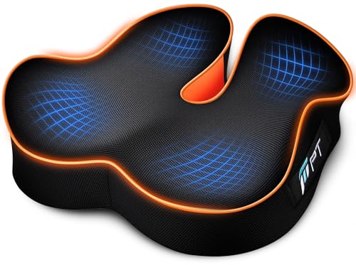 POOTACK Sitzkissen, Memory-Foam Sitzkissen Bürostuhl, U-förmiges Premium-Stützkissen Sitzpolster für Zuhause Schreibtisch Gaming-Stuhl Bürostuhl Autos