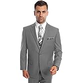 Formal Dress Shops Men's Demantie Suits Light Grey Business Suit with Modern Fit
