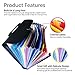 Expanding File Folder - Water Resistant Expandable Filing Organizer for Documents and Papers - Letter Size 13 Pockets (BIack)