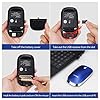 Wireless Mouse for Laptop Silent Cordless 2.4G USB Slim Mouse Wireless Optical Ambidextrous Computer Mobile Mouse…