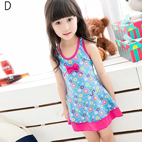 Amazon Co Jp 女の子 水着 ワンピース 花柄 子供水着 女児 ガールズ ミズギ スイミング スクール水着 スイミングウェア Uvカット 4色 ワンピース パンツ キャップ 三点セット アニメ専線 Llサイズ D ホビー