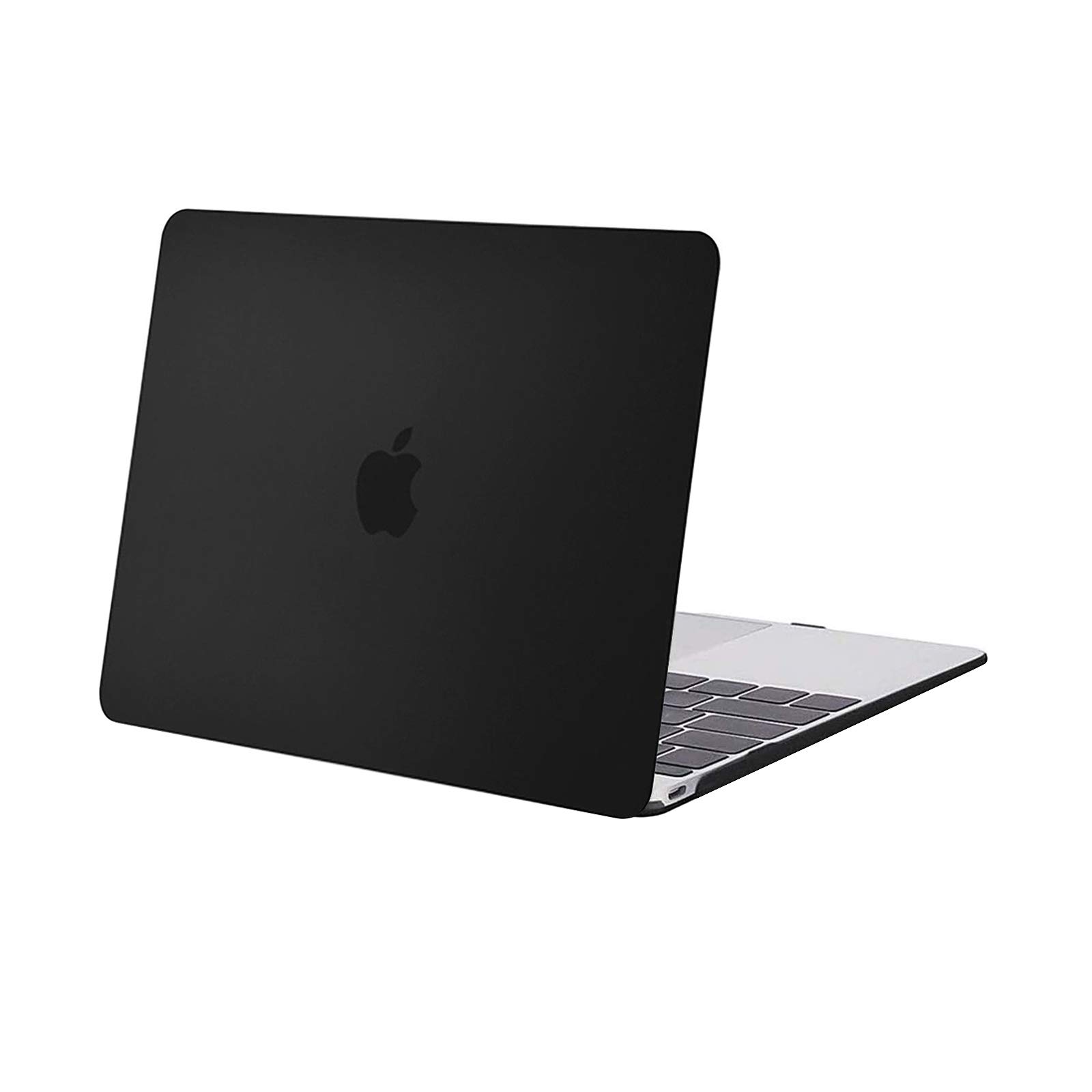 MOSISO Plastic Hard Shell Case Cover Compatible with MacBook 12 Inch Retina Display Model A1534 (Version 2017 2016 2015), Black