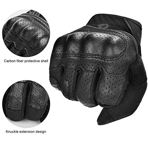 image for INBIKE Motorcycle Gloves, 3mm EVA Palm Pad Motorbike Winter Gloves Ful