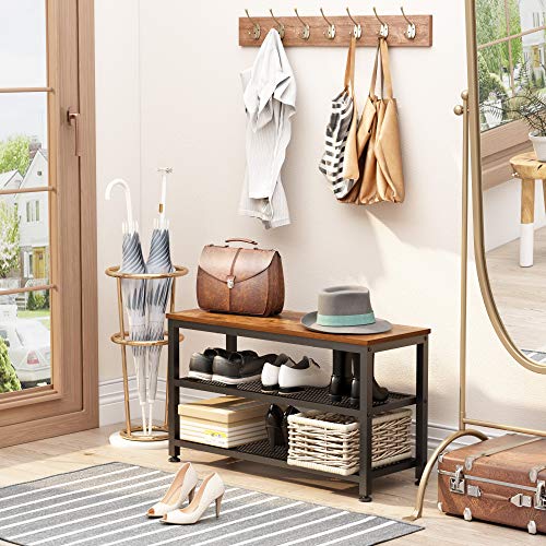 JOISCOPE-Shoe-Bench-2-Tier-Industrial-Shoe-Storage-Rack-with-Seat-for-Small-Spaces-Entryway-Foyer-HallwayVintage-Oak-Finish