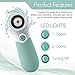 LADY'S H.O.B. Facial Cleansing Brush, Waterproof, 3 in 1 attachments for all skin types with Travel Case, Spinning Brush System, Black Head Removal, Fine Lines, Wrinkles, Remove make-up