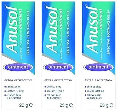 Anusol Ointment 25g Three Packs Brand New Sealed