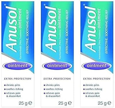 Anusol Ointment 25g Three Packs Brand New Sealed
