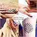 Henna Tattoo-Henna Tattoos Kits-9 Color Temporary Henna Tattoos Paste Cone with 107 Pcs Henna Template Set,1 x Applicator Bottle and 5 x Plastic Nozzle