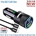 Fortune 36W Fast USB PD Type C Car Charger with USB Power Delivery 2.0 & Quick Charge 3.0 + 6ft USB C 2 C Cable for Galaxy S9 S8 Plus Note 8 Pixel 2/XL Moto Z2 LG V30 and more