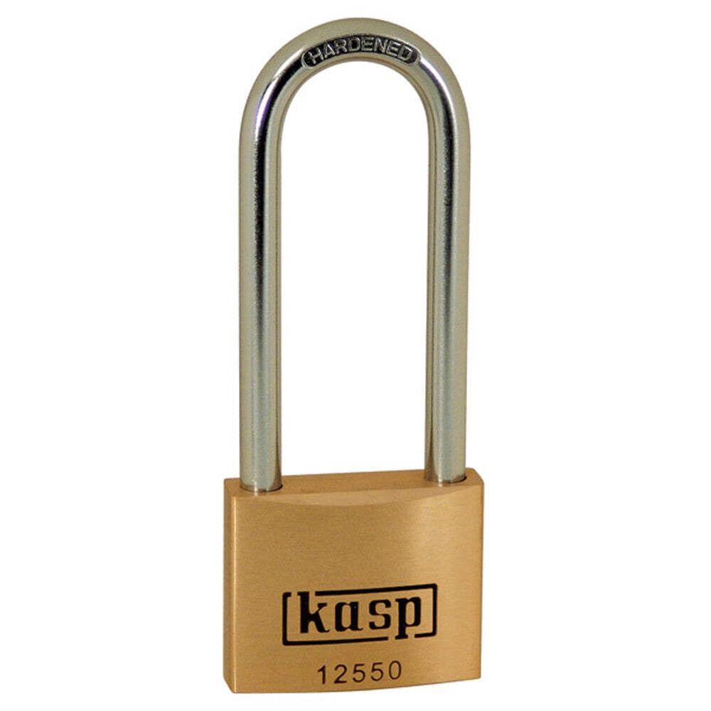 Kasp 125 Premium Brass Padlock - 50x80 Millimeters - Long Shackle