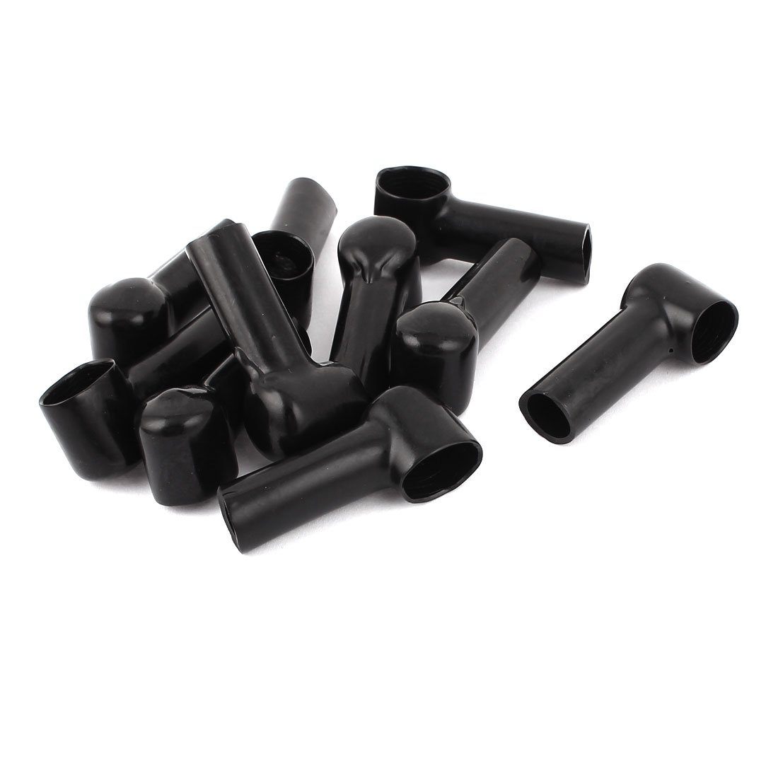 sourcingmap Terminal Insulating Covers 14mm x 10mm 10Pcs Black