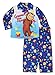 Curious George Little Boys Flannel Coat Style Pajamas (4T, Paint Blue)