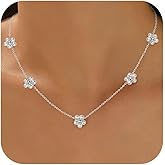 VANIPUFF 925 Sterling Silver Daisy Pearl Pendant Necklace for Woman 14K Gold Plated Dainty Pearl Flower Choker Necklaces to Mother Daughter Minimalist Elegant Trendy Valentines Wedding Jewelry Gift