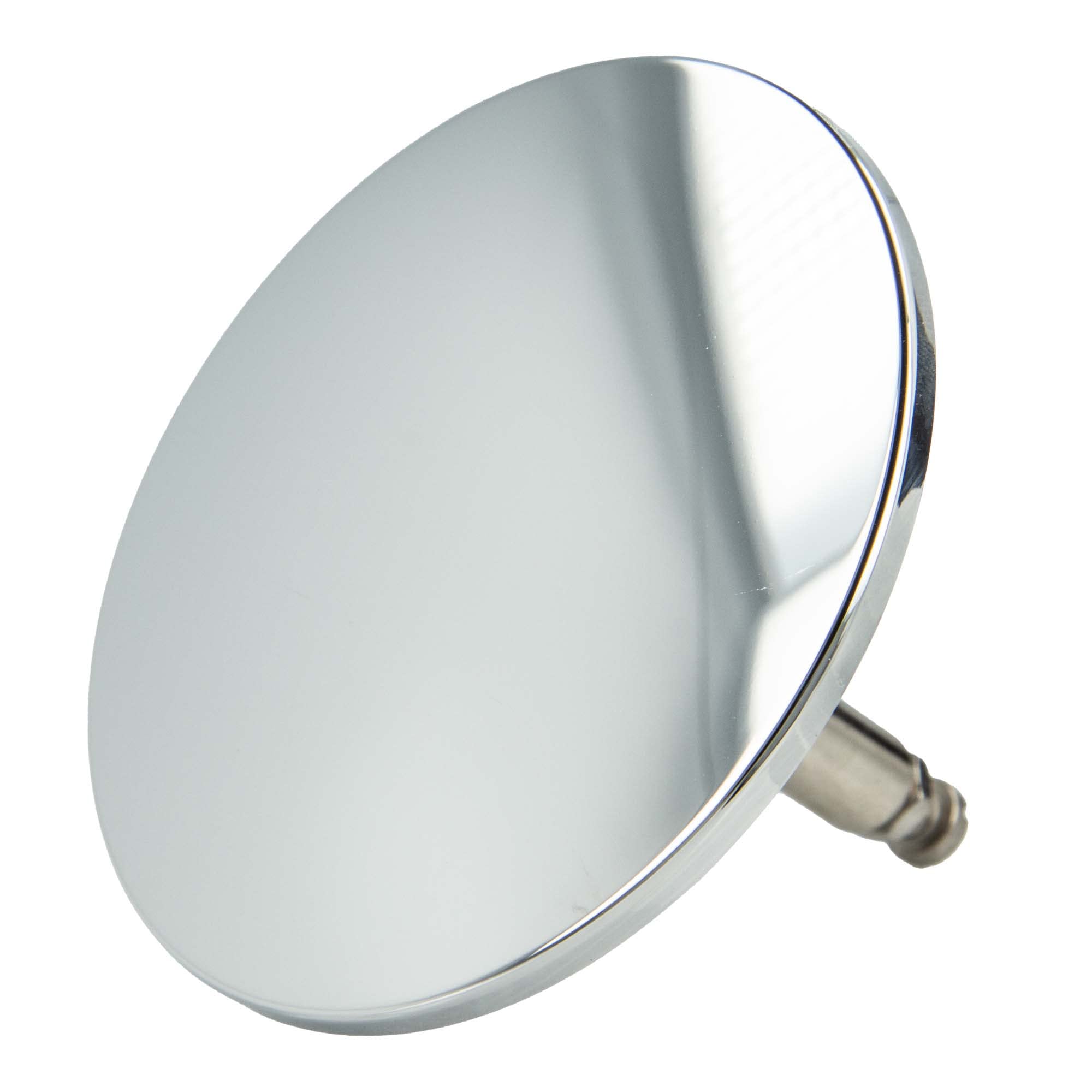 tecuro Universal Drain Plug Diameter 72 mm Valve Cone for Bathtub Drains, Height-Adjustable, Chrome-Plated Plastic