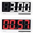 i-Scream LED Big Timer - Countdown Clock with Large 7.3" Display, 3 Brightness Settings, 4 Alarms and 3 Volume Levels, Battery-Powered Magnetic Timer for Home, Cooking, Studying, Fitness, Classroom