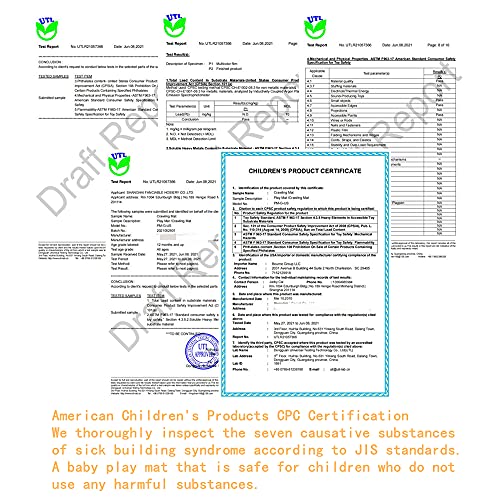 AGIMOLI Baby Crawling Mat Foldable, Baby Play Mat Waterproof AntiSlip