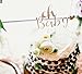 Oh Baby Shower Cake Topper Decoration – Hard Cardboard Gold Glitter 1 Pack – by ROUNDSQUARE