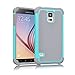 Galaxy S5 Case NO5CASE Shockproof Dual Layer Protection Case for Samsung Galaxy S5 (Hot Blue)