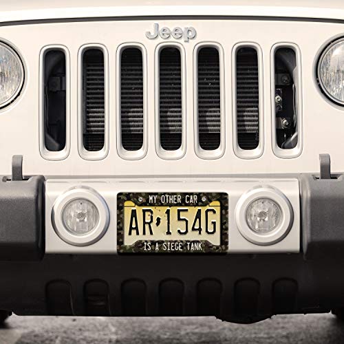 United Craft Supplies Custom License Plate Frame - Heavy Duty Stainless Steel License Plate Frame Personalized w/ 10 Font Options | Silver