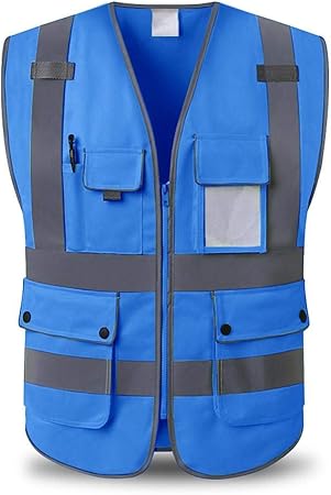 Urben Life Gilet di Sicurezza di Sicurezza ad Alta visibilit/&agrave; e Banda Riflettente