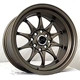 JNC003, 15x8, 4x100/4x114.3, Matte Bronze / Fully Painted, et0 *FREE SHIPPING